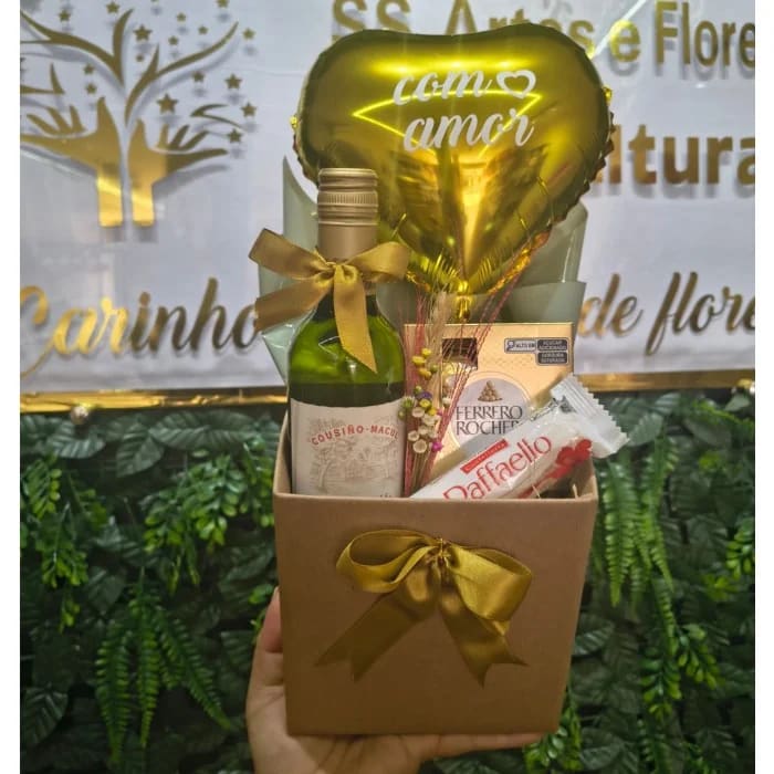 Presente Estilo vinho e chocolate