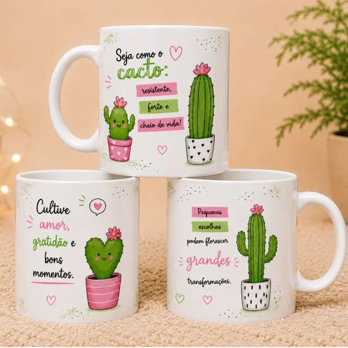 Caneca Cactos
