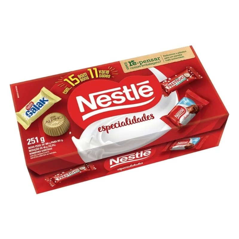 Caixa de Chocolates Nestlé 251g