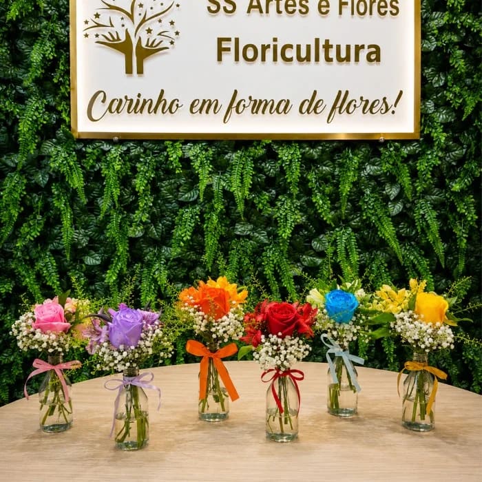 Garrafinha floral
