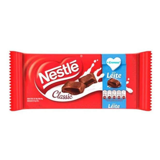 Barra Nestlé Classic Ao Leite 80g - Nestlé